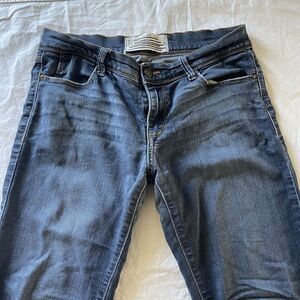 Free People Women's Size 28 Dark Wash Denim Skinny Jeans Blue Stretch Style 8162